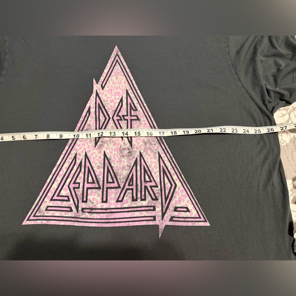Letluv Def Leppard Graphic Tee 2X gray Anthropologie - Picture 8 of 9